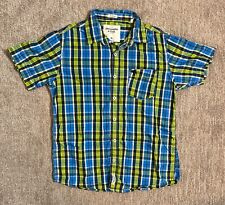 Camisa social masculina xadrez azul extra grande Abercrombie & Fitch comprar usado  Enviando para Brazil