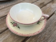 Tasse soucoupe faïence d'occasion  Châtellerault