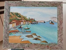 Quadro naif panorama usato  Chignolo Po