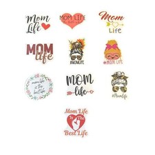 Pacote com 10 adesivos Mom Life... ótimo para garrafas de água, laptop. notebook comprar usado  Enviando para Brazil