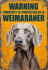 Warning weimaraner security for sale  DUNSTABLE