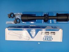 Escopo de rifle UTG 4x32, retículo Mil-Dot, 1/4 MOA, 1&quot; tubo, anéis 3/8&quot; comprar usado  Enviando para Brazil