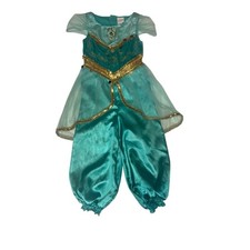 Fantasia de princesa da Disney jasmim infantil acabamento dourado 3T 4t XS vestir meninas comprar usado  Enviando para Brazil