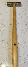 Martillo de latón de doble cara vintage K & D relojeros / joyeros 9" 2 oz segunda mano  Embacar hacia Mexico