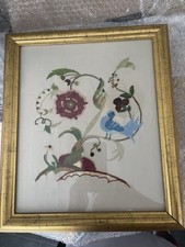 Jacobean crewelwork embroidery for sale  LIVERPOOL