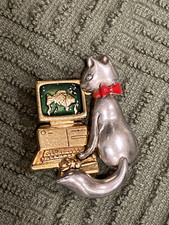 Danecraft cat brooch for sale  Fort Lauderdale