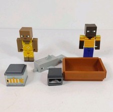 Usado, Lote de bonecos 2021 Minecraft golfinho peixe tigela barco capacete comprar usado  Enviando para Brazil
