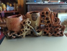 soapstone carving chinese for sale  IVYBRIDGE