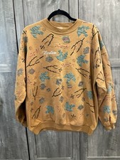 Sudadera De Colección Años 80 Estilos de Vida MONTANA Talla L/XL AZTECA TRIBAL NATIVA Estampado Completo segunda mano  Embacar hacia Mexico