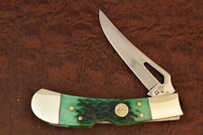 FACA LOCKBACK OSSO VERDE IRREGULAR TALHERES GEADA (14946) comprar usado  Enviando para Brazil