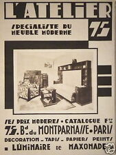 Advertisement 1930 atelier d'occasion  Expédié en Belgium