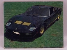 Cartão fotográfico TCG esportivo vintage carro mundialmente famoso Lamborghini Miura P400S (Itália) comprar usado  Enviando para Brazil