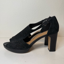 Sandálias Clark’s Jenness Energy plataforma recorte salto peep toe tamanho 8.5, usado comprar usado  Enviando para Brazil