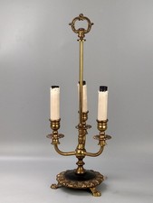 Abajur de mesa vintage Império Francês estilo Bouillotte latão 3 braços comprar usado  Enviando para Brazil