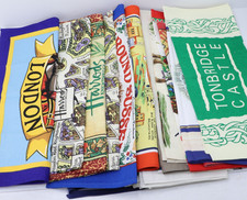 Lote de 20 toalhas de chá lembrança vintage decoração de viagem Harrods Inglaterra comprar usado  Enviando para Brazil