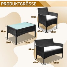 Sitzgruppe möbel polyrattan gebraucht kaufen  Deutschland