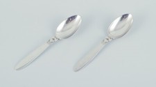 Cacto Georg Jensen. Duas colheres de sobremesa em prata esterlina. comprar usado  Enviando para Brazil