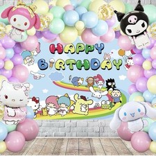 Kit arco balões festa suprimentos decoração festa aniversário Kawaii comprar usado  Enviando para Brazil