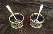 Mustard pots cobalt for sale  CULLOMPTON