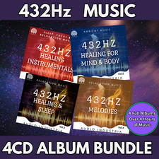 432 Hz Music CD Album Bundle 4 CD – Healing, Sleep, Relaxation & Spiritual Calm comprar usado  Enviando para Brazil
