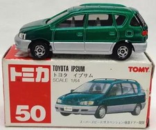 Carro miniatura Tomica verde Ipsum modelo fundido nº 50 caixa vermelha em escala 1/64 comprar usado  Enviando para Brazil