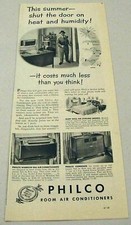1950 Impressão Ad Philco Ar Condicionado de Sala Fecham a Porta ao Calor e Umidade comprar usado  Enviando para Brazil