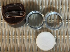 Conjunto de lentes de close-up Spiratone Paralax Correction nº. 1 conjunto e estojo de couro, usado comprar usado  Enviando para Brazil