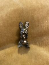 Pewter rabbit figurine for sale  LYMINGTON