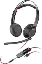 Fone de Ouvido Estéreo com Fio Poly Blackwire 5220 USB-C com Microfone Boom da Plantronics, usado comprar usado  Enviando para Brazil