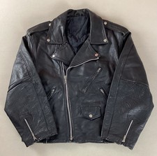 Vintage leather biker for sale  ROYSTON
