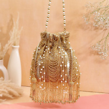 Handbag heavy golden for sale  LEICESTER