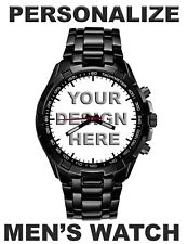 NOVO relógio masculino personalizado logotipo foto foto foto quartzo Japão Miyota WR 3ATM. comprar usado  Enviando para Brazil