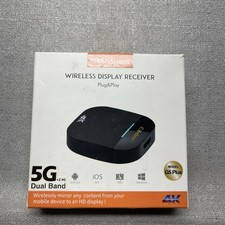 Receptor de tela MiraScreen 2.4G/5G WiFi TV Dongle G5 Plus sem fio 4k comprar usado  Enviando para Brazil