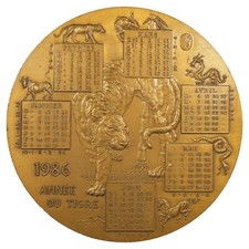 Médaille calendrier 1986 d'occasion  Rabastens