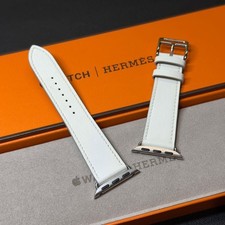 Usado, Hermes Apple Watch pulseira de couro branca Swift Simple Tour 42mm 41mm 40mm comprar usado  Enviando para Brazil