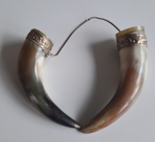 Trinkhorn wikingerhorn 2er gebraucht kaufen  Ebsdorfergrund