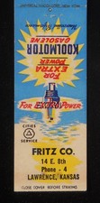 Usado, 1940s Fritz Co. Cities Service Koolmotor telefone a gás 4 14 E. 8th Lawrence KS MB comprar usado  Enviando para Brazil