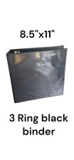 Black binders 8.5x11 for sale  HUNTINGDON