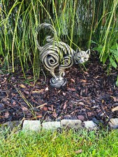 Skulptur katze steinguss gebraucht kaufen  Erdweg