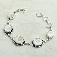Pulseira feminina Shiva Eye étnica feita à mão 17 gms AB 90357 comprar usado  Enviando para Brazil