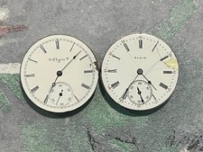 2 relógios de bolso Elgin movimento 6s ambos executados comprar usado  Enviando para Brazil