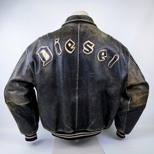 Diesel lederjacke altdeutsch gebraucht kaufen  Schönefeld