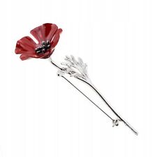 Brosche mohnblume silber gebraucht kaufen  Gartz