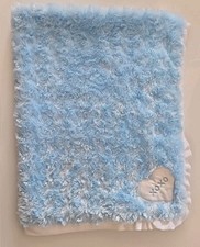 COBERTOR Ollie's Place bebê remendo de coração XOXO azul cetim costas minky conforto para dormir comprar usado  Enviando para Brazil