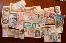 Lotto banconote mondiali usato  Avola