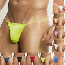 Używany, Sexy Męskie T-Back G-String Stringi Bikini Bielizna Przeźroczysta siateczka Stringi ~ v na sprzedaż  Wysyłka do Poland