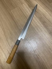 Yanagiba japońska kuchnia sashimi nóż niebieska stal 330mm używany na sprzedaż  Wysyłka do Poland