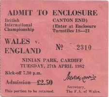 Wales england 1981 for sale  COLCHESTER