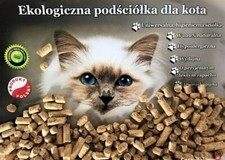 Żwirek drewniany Pellet 25kg.Dla kotów gryzoni , gadów ptaków, Ściółka na sprzedaż  PL