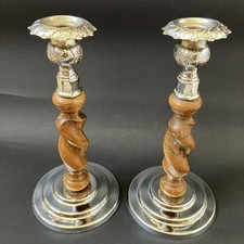 Vintage pair oak for sale  CHESTERFIELD